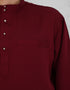 BAJU MELAYU AQSAD S/FIT (MAROON)